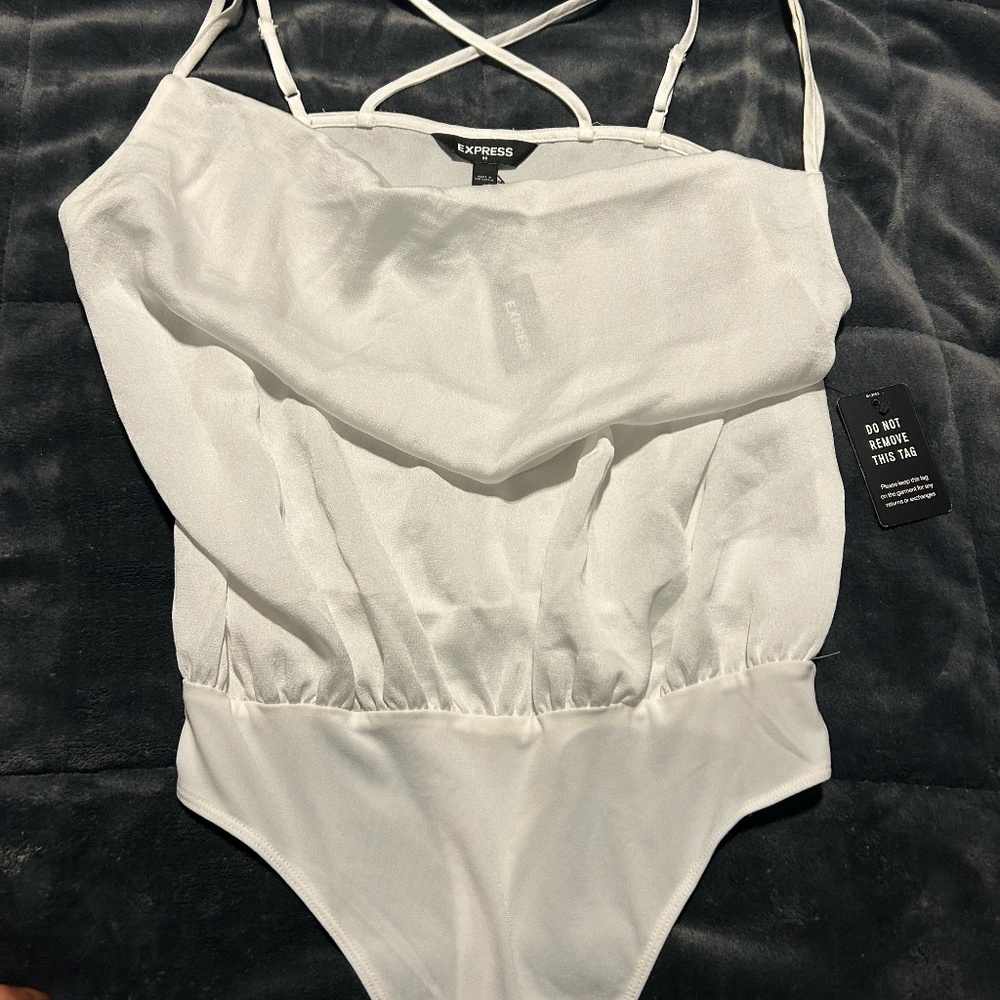 NWT Express White Bodysuit
